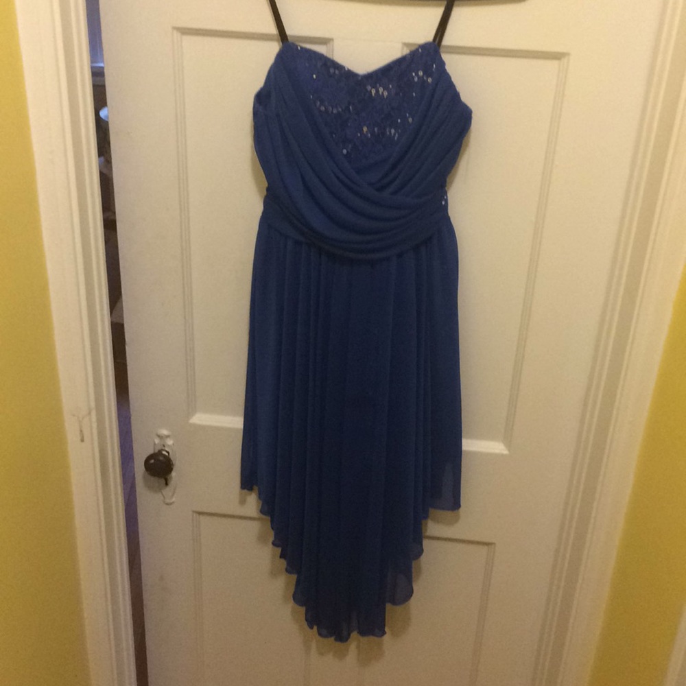 Navy blue prom dress